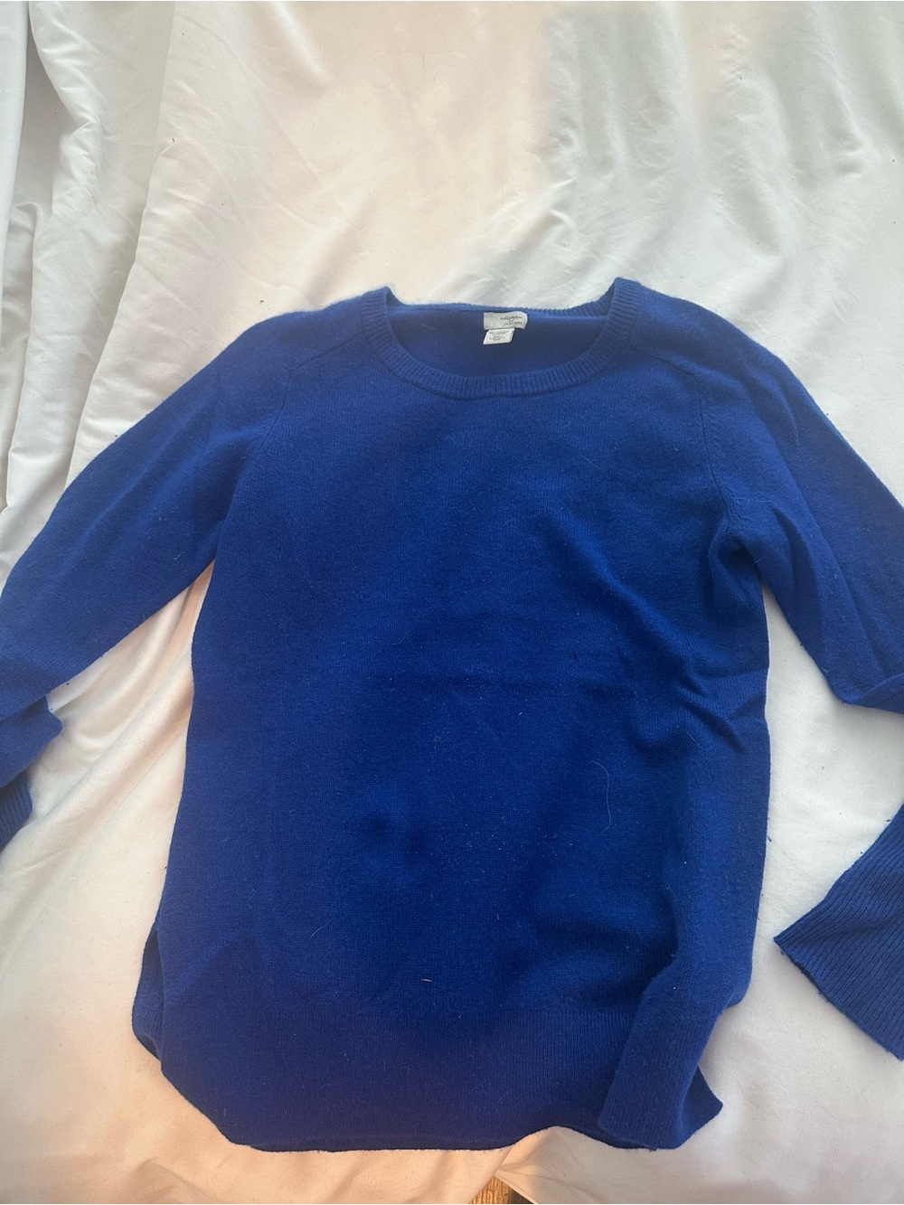 Cashmere Crewneck Sweater in Royal Blue